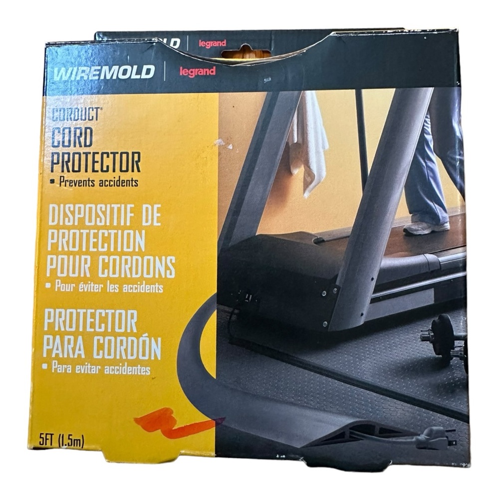 NEW Legrand WIREMOLD Floor Cord Protector -5' length, Ivory, For up to 14/3 Cord